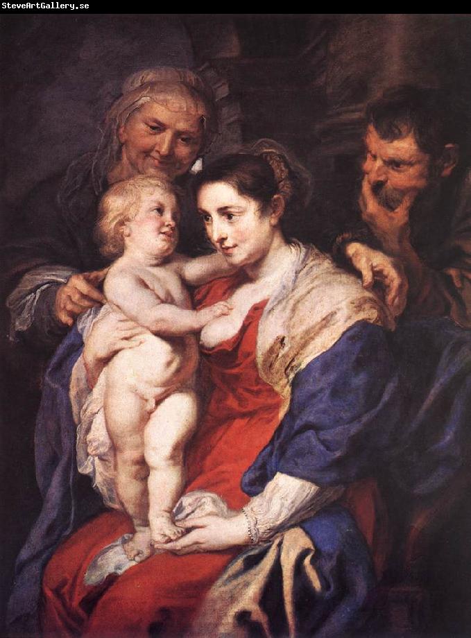 RUBENS, Pieter Pauwel The Holy Family with St Anne